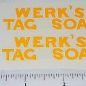 Pair Metalcraft Werk's Tag Soap Truck Sticker Set Main Image