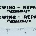 Pair Metalcraft Towing-Repairs Wrecker Stickers Main Image