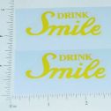 Pair Metalcraft Drink Smile Delivery Truck Stickers Main Image