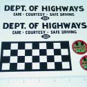 Otaco Minnitoys Dept. of Highways Truck Stickers Main Image