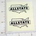 Pair Marx Allstate Trucks Logo Door Stickers Main Image
