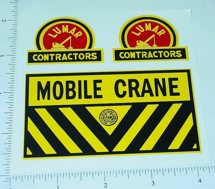 MARX MAGNETIC CRANE  DECAL SET