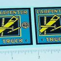 Pair Marx Carpenter Stake Truck Replacement Stickers Main Image
