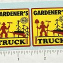 Pair Marx Gardener's Truck Replacement Stickers Main Image
