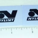 Pair Nylint Black Late 60's Logo Stickers NY-019B Main Image