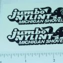 Pair Nylint Jumbo Michigan Crane Stickers Main Image