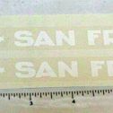 Steelcraft Art Deco NY to SF Bus Sticker Pair Main Image