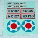 Steelcraft Army Scout Plane Sticker Set Main Image