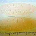 Pair Steelcraft City Delivery Truck Oval Stickers Main Image