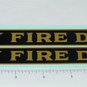 Pair Steelcraft Large City Fire Department Truck Sticker Set Main Image