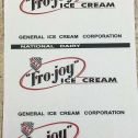Steelcraft Fro Joy Ice Cream Van Truck Replacement Sticker Set Main Image