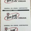 Steelcraft Fro Joy Ice Cream Van Truck Replacement Sticker Set Main Image