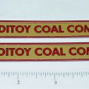 Pair Sturditoys Coal Company Truck Stickers Main Image