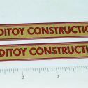 Pair Sturditoys Construction Company Truck Stickers Main Image
