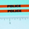 Pair Superfast Matchbox #20 Police Patrol Sticker Main Image