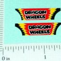 Pair Superfast Matchbox #43 Dragon Wheels Sticker Main Image