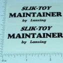 Pair Slik Toy Road Maintainer Grader Stickers Main Image