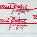 Pair Smith Miller West Coast Fast Freight Stickers Main Image