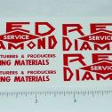 Smith Miller Red Diamond Dump Truck Sticker Set Main Image