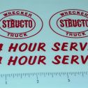 Structo Wrecker w/24 Hour Towing Sticker Set Main Image