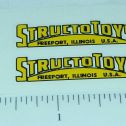 Pair Structo Yellow/Black Door Stickers Main Image