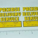 Pair Structo Package Delivery Truck Stickers Main Image