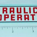 Structo Hydraulically Operated Truck Sticker Main Image