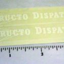 Pair Structo Dispatch COE Delivery Truck Stickers Main Image