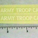 Pair Structo US Army Troop Carrier Truck Stickers Main Image