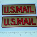 Pair Structo Pre-War US Mail Screenside Truck Stickers Main Image