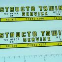 Pair Structo #910 U Wreck Em Tow Truck Stickers Main Image