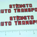 Pair Structo Auto Transport (red/blk) Stickers Main Image