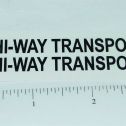 Pair Structo Hiway Transport Semi Trailer Stickers Main Image