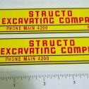 Pair Structo Excavating Company Dump Truck Stickers Main Image