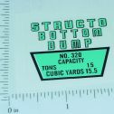 Structo Bottom Dump Replacement Sticker Main Image