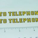 Structo Telephone Truck Replacement Sticker Pair Main Image