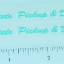 Pair Structo Pickup & Delivery Truck Stickers Main Image