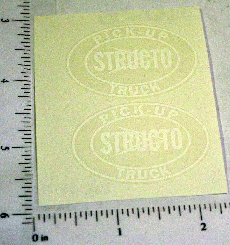 Structo Bulldozer Construction Toy Replacement Stickers ST-125 