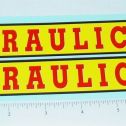 Pair Structo Hydraulic Hook & Ladder Truck Stickers Main Image