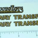 Structo Hiway Transport Semi Truck Sticker Set Main Image