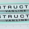Pair Structo Van Lines Semi Trailer Sticker Set Main Image
