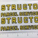 Structo Parcel Service Delivery Van Truck Replacement Pair Stickers Main Image
