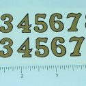 Cox Thimble Drome Special Racer Gold # Sticker Pair Main Image