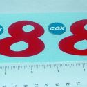 Pair Cox Thimble Drome Shrike Prop Rod Stickers Main Image