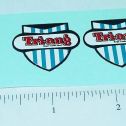 Pair Triang Badge Logo Replacement Stickers Main Image