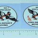 Pair Tonka Allied Moving #1 Specialist Duck Stickers Main Image