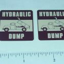 Tonka Bronze Hydraulic Dump Truck Sticker Pair Main Image