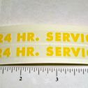 Pair Tonka 24 Hour Service Wrecker Stickers Main Image