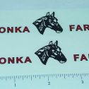 Pair Tonka Horse Farms Pre-1962 Trailer Stickers Main Image
