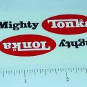 Pair Mighty Tonka 1975-Newer Oval Logo Stickers Main Image